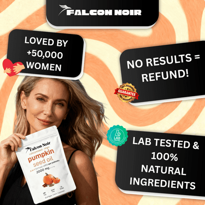 Falcon Noir™ Pumpkin Seed Oil Capsules for Women