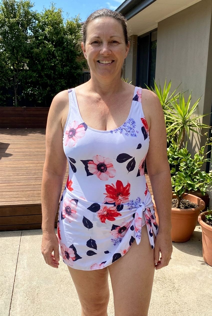 Falcon Noir™ Tummy Control Swimdress