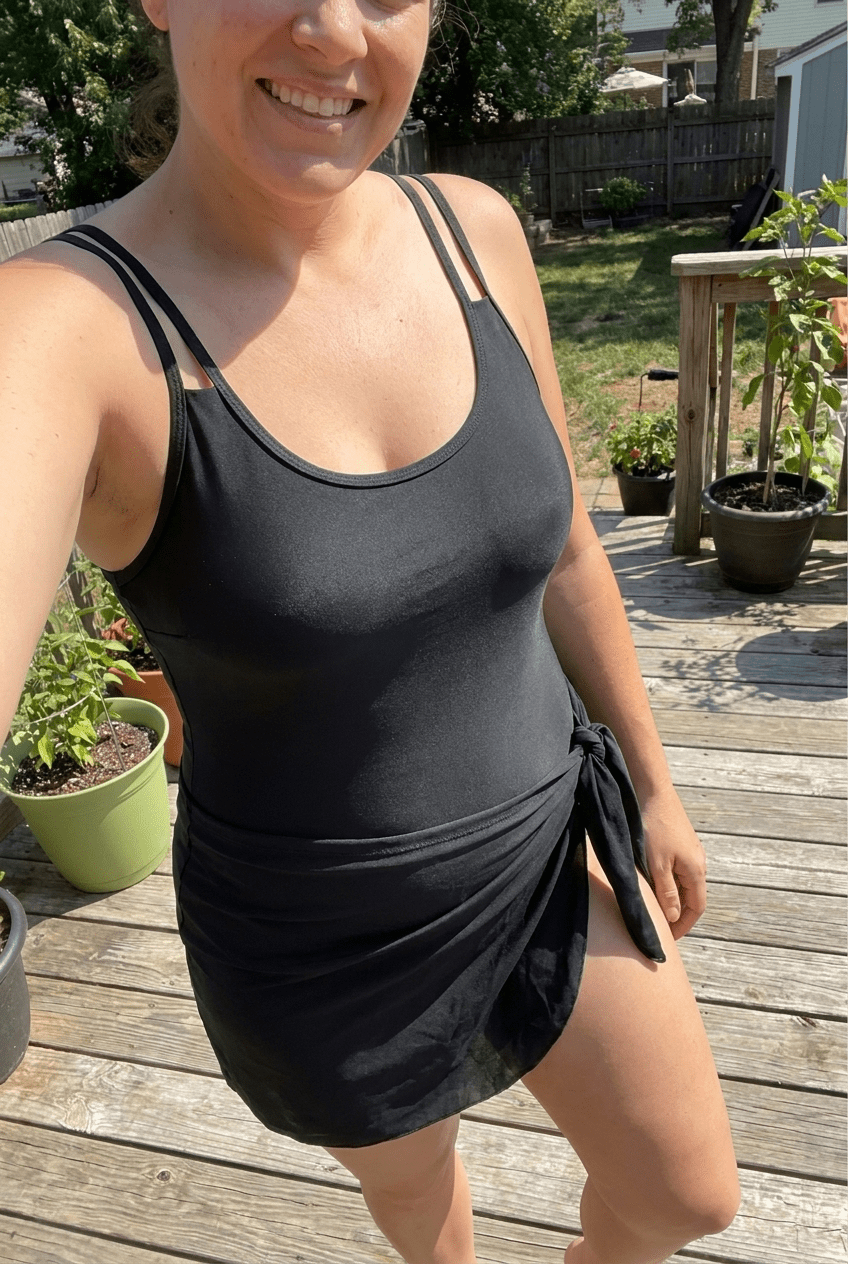 Falcon Noir™ Tummy Control Swimdress