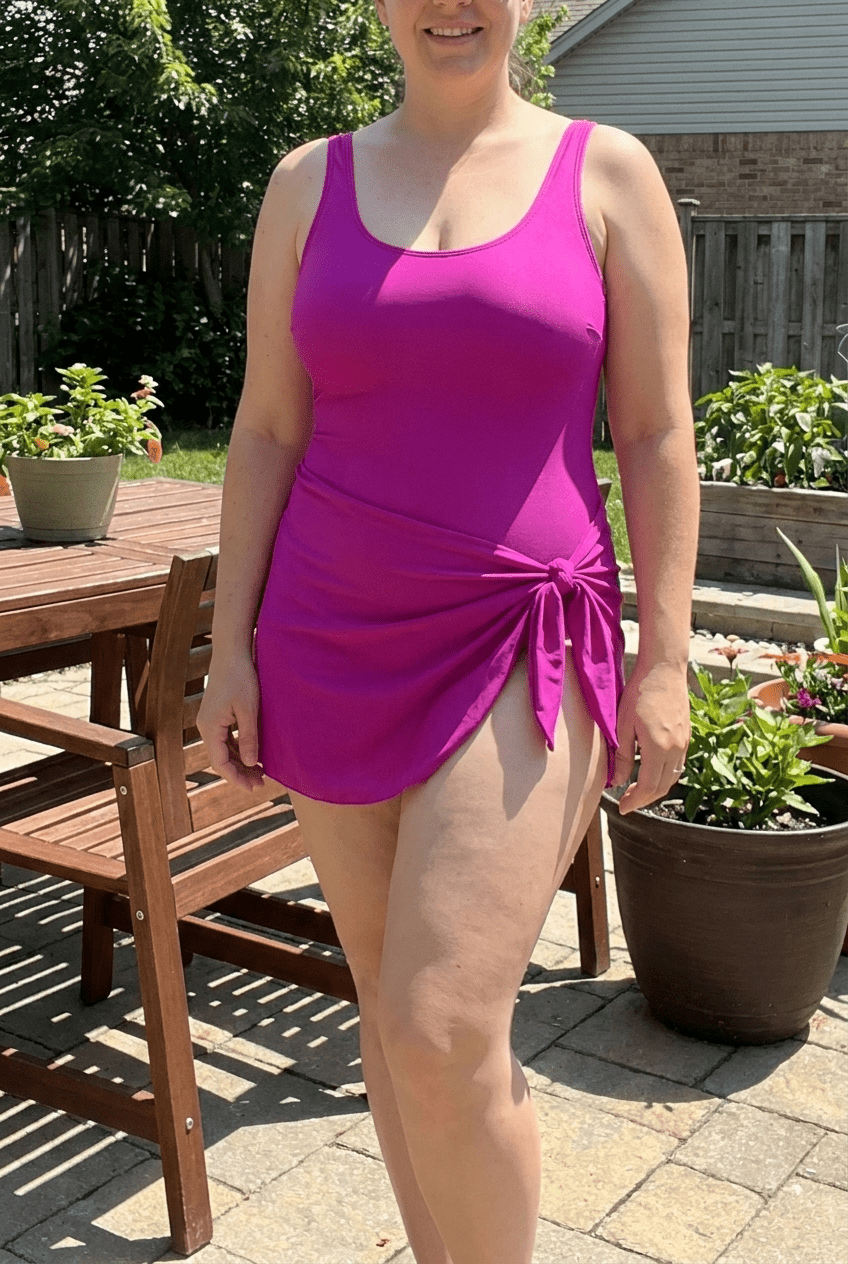 Falcon Noir™ Tummy Control Swimdress
