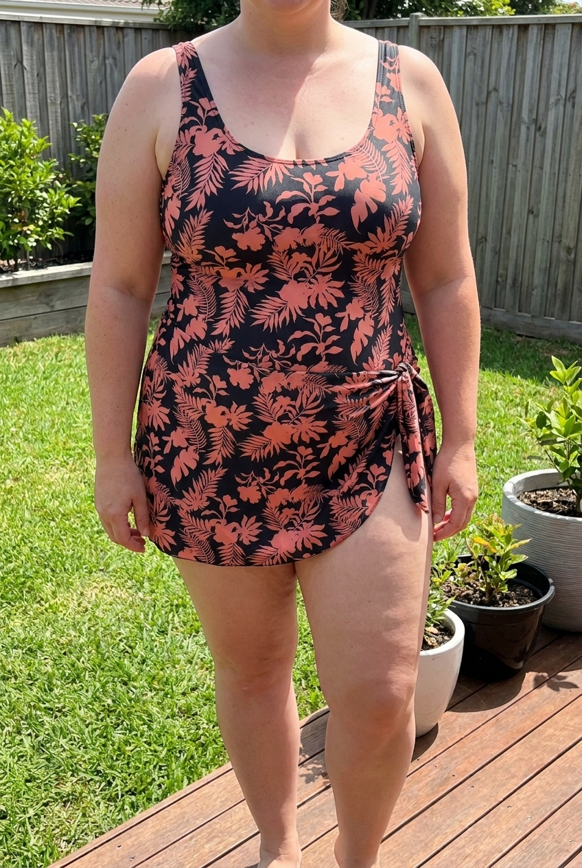 Falcon Noir™ Tummy Control Swimdress