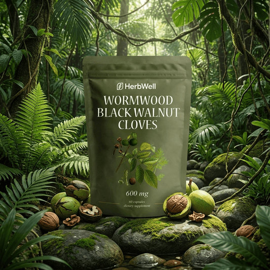 Wormwood Black Walnut Cloves 600 mg, 60 capsules pouch