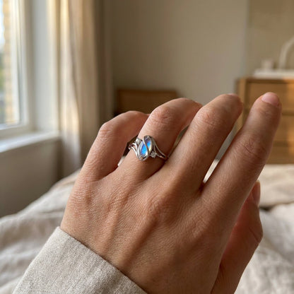 New Chapter Ring worn on a woman's hand